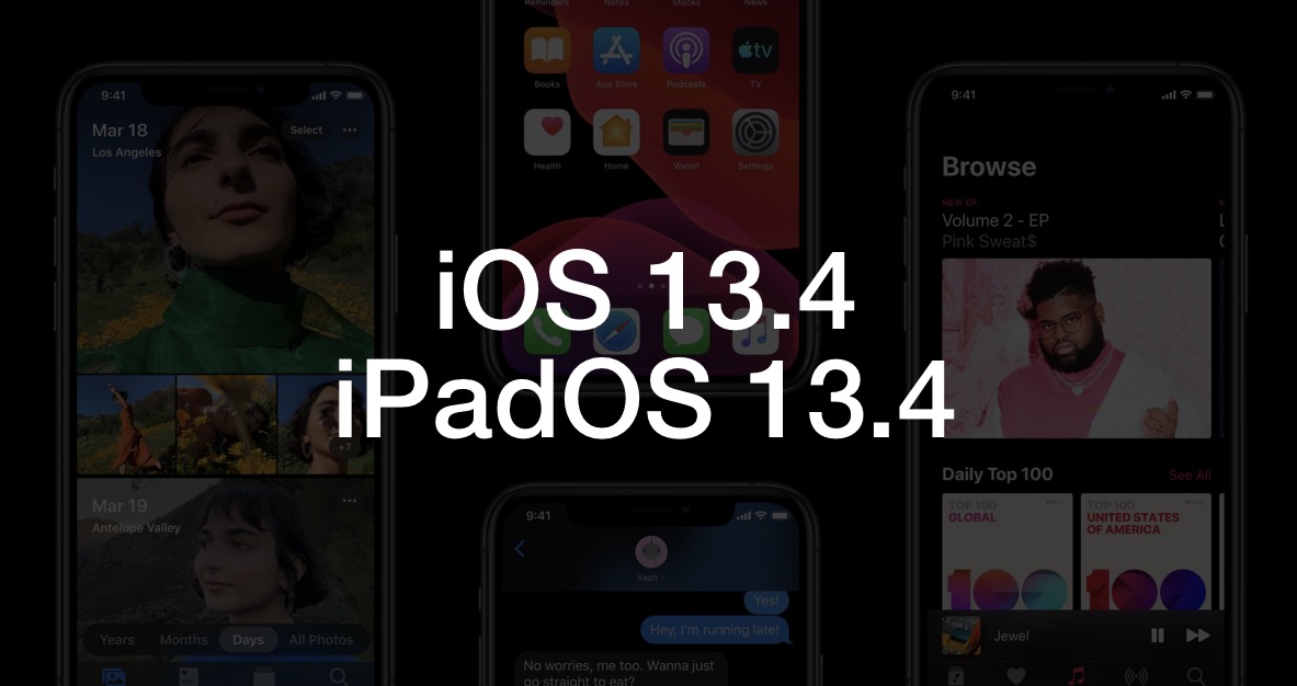 Apple  iOS 13.4  iPadOS 13.4 ʽ棬