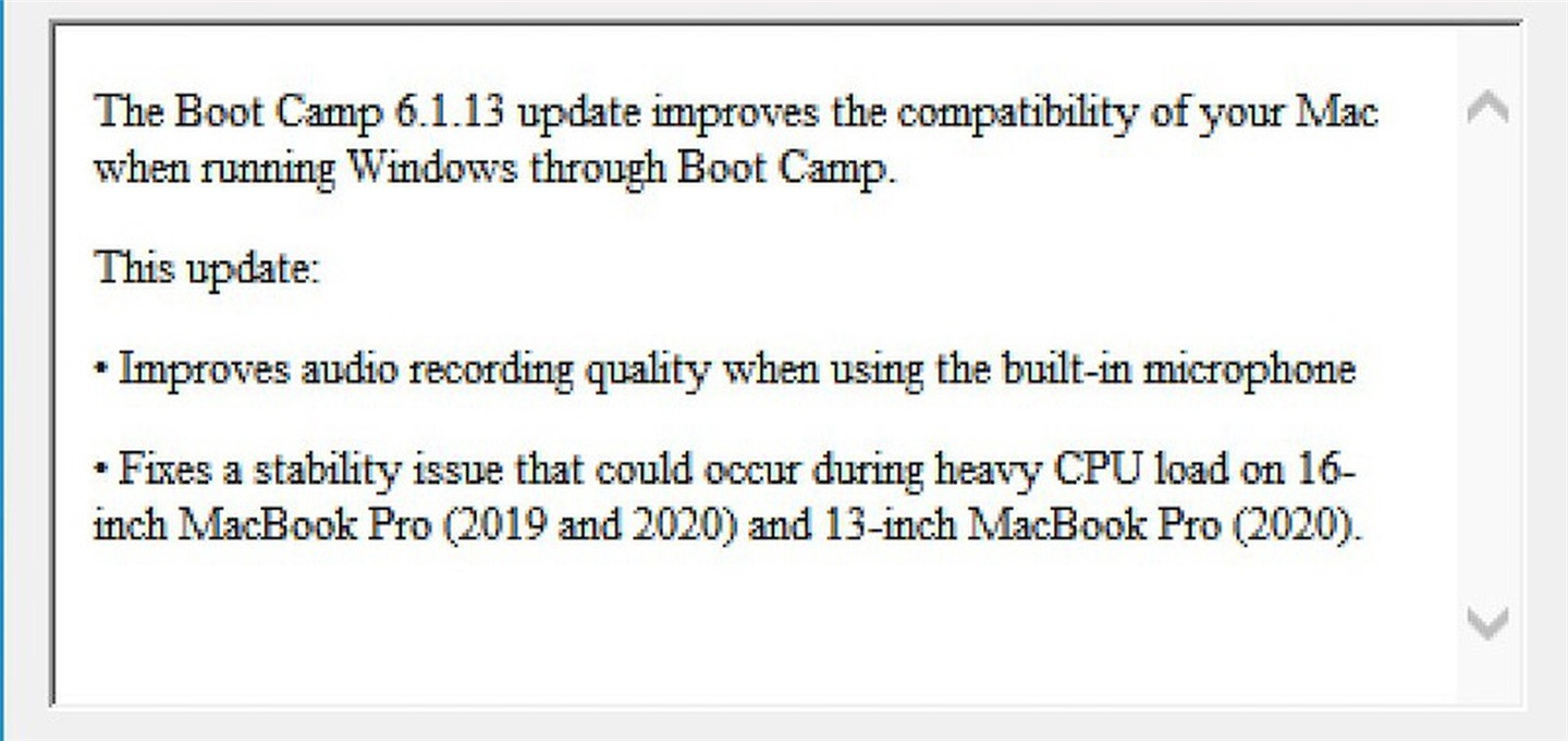 ƻ Boot Camp عδ 16 Ӣ MacBook Pro