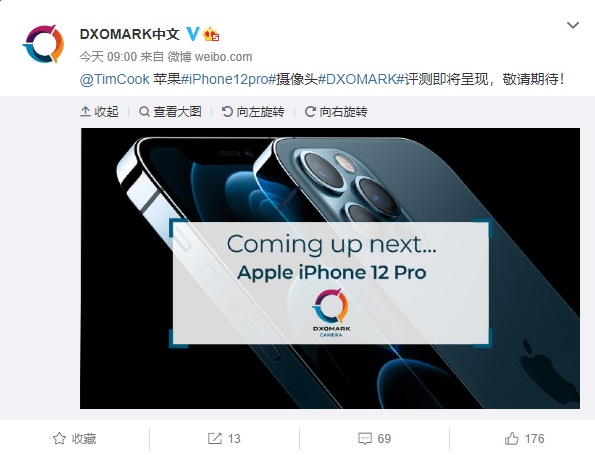 DXOMARK ģ@TimCook ƻ iPhone 12 Pro ͷ⼴