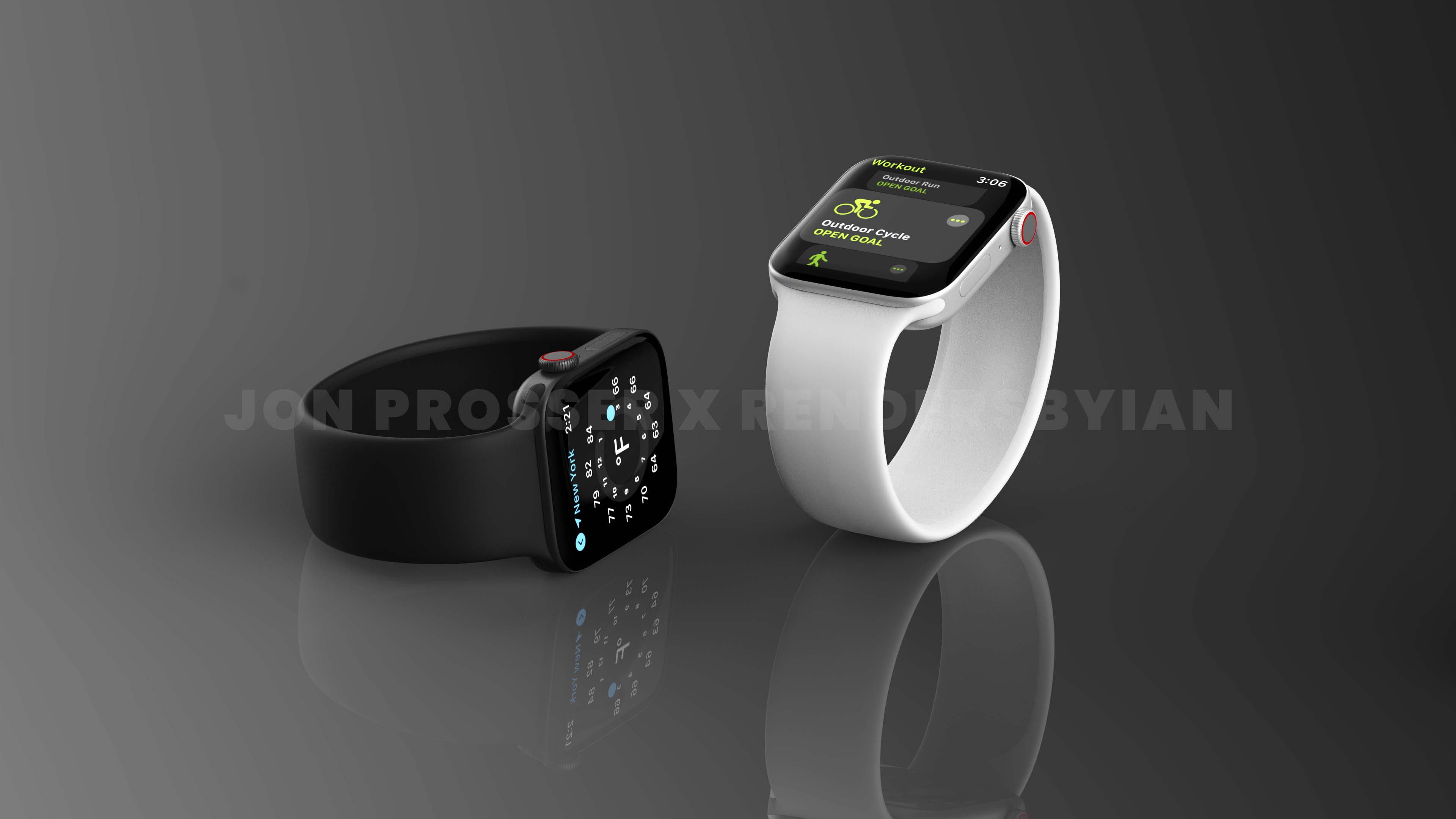 Apple Watch Series 7 Ⱦͼع⣺ֱǱ+ȫɫ