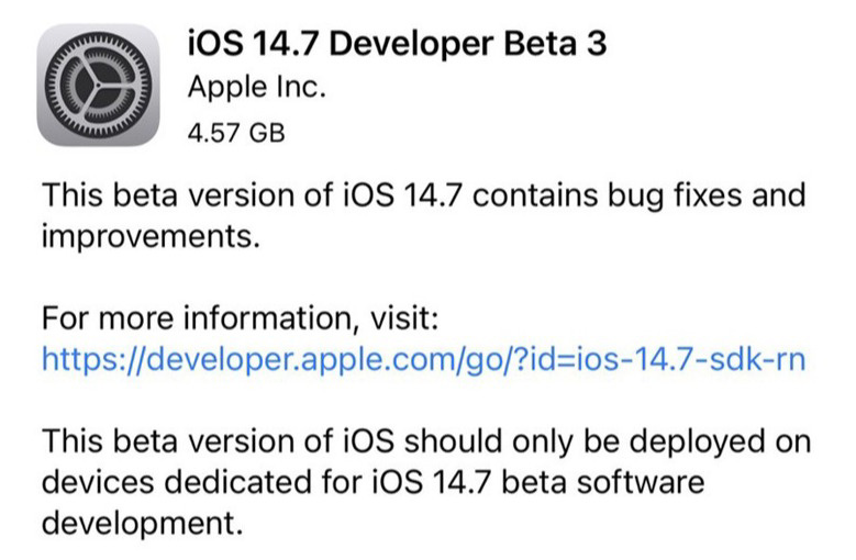 iOS14.7 Beta3 ص޸Bugû