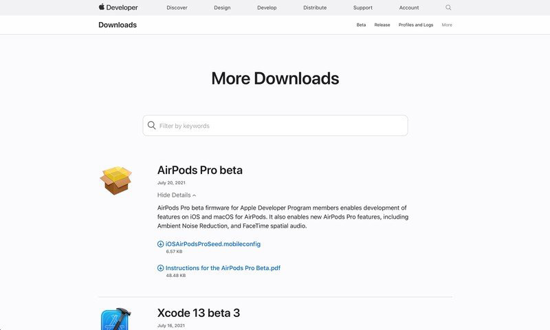 ƻ AirPods Pro Beta 2 ̼֧ͨǿ