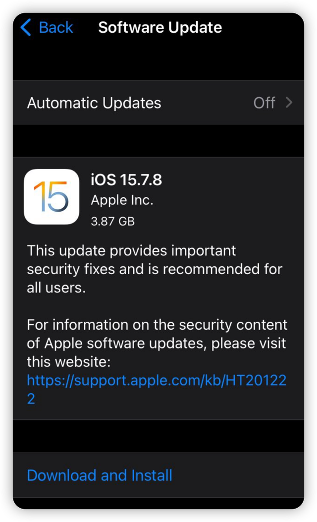 iOS 16.6 / 15.7.8 £Щͱ