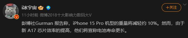 i棺iPhone 15 ProܻԼ10%ǿ