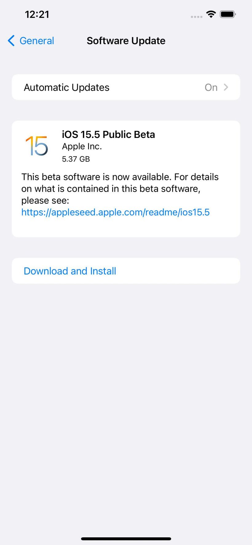 ƻ iOS 15.5 / iPadOS 15.5  Beta Сģ£