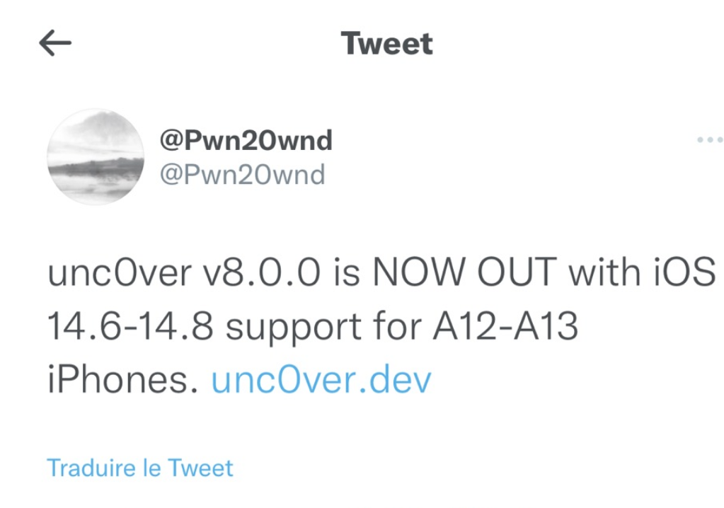 Խ Unc0ver 8.0.0 ֧ iOS 14.6- iOS 14.8 ϵͳ