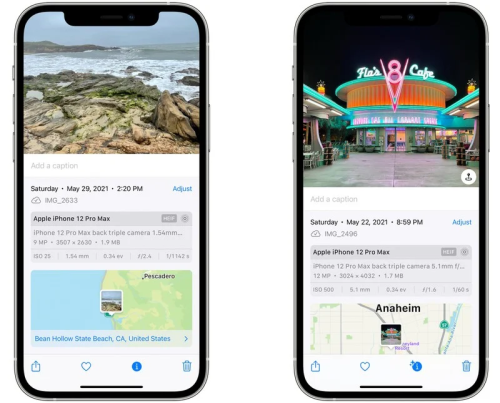 iOS15如何查看EXIF信息以及圖片來源