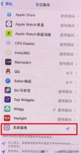 ios15如何關閉左上角藍色箭頭？