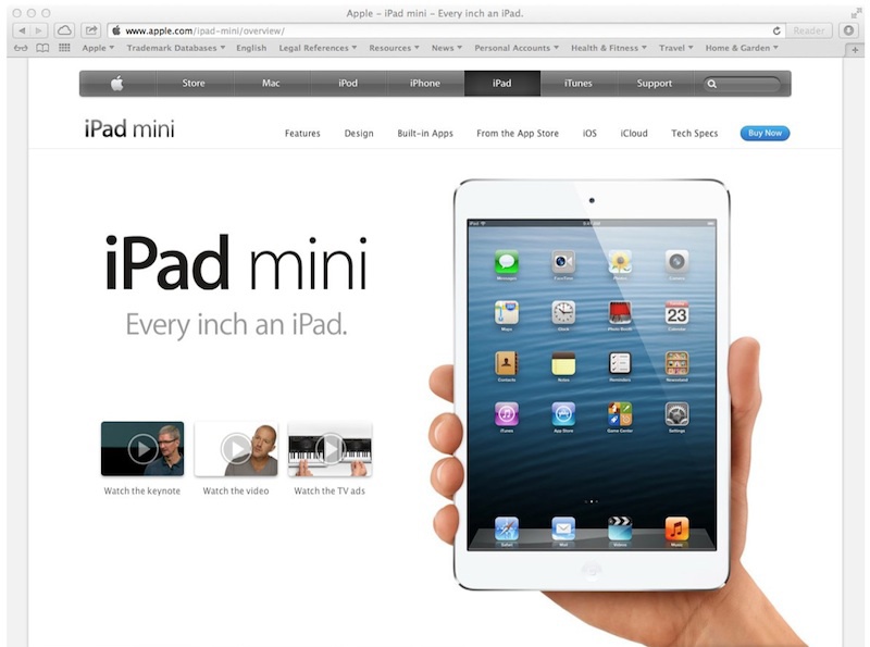 ƻ iPad mini 3  / Wi-Fi ͼΪͣƷ