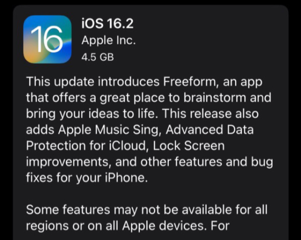 iOS16.2準正式版升級增加新功能，只有這些iPhone才支持