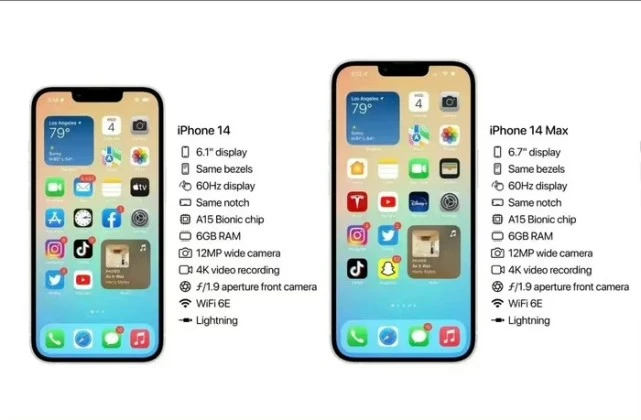 iphone14配置參數詳情