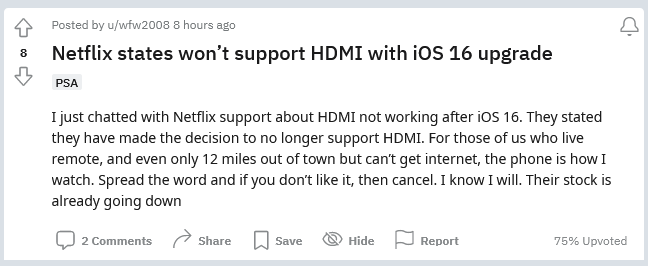 ƻ iOS 16 ƣ AirPlay ֧ͨ HDMI Ͷ DRM 