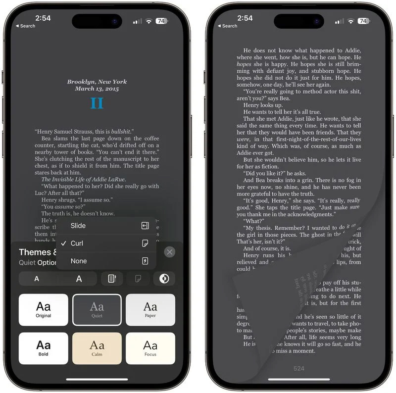 蘋果 iOS 16.4 Beta 2 改進 Apple Books 應用：經典翻頁動畫回歸