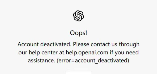 ChatGPTʾAccountDeactivated