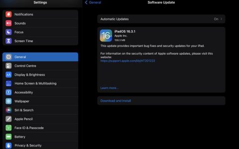 ƻiPadOS16.3.1ʽ淢Σ