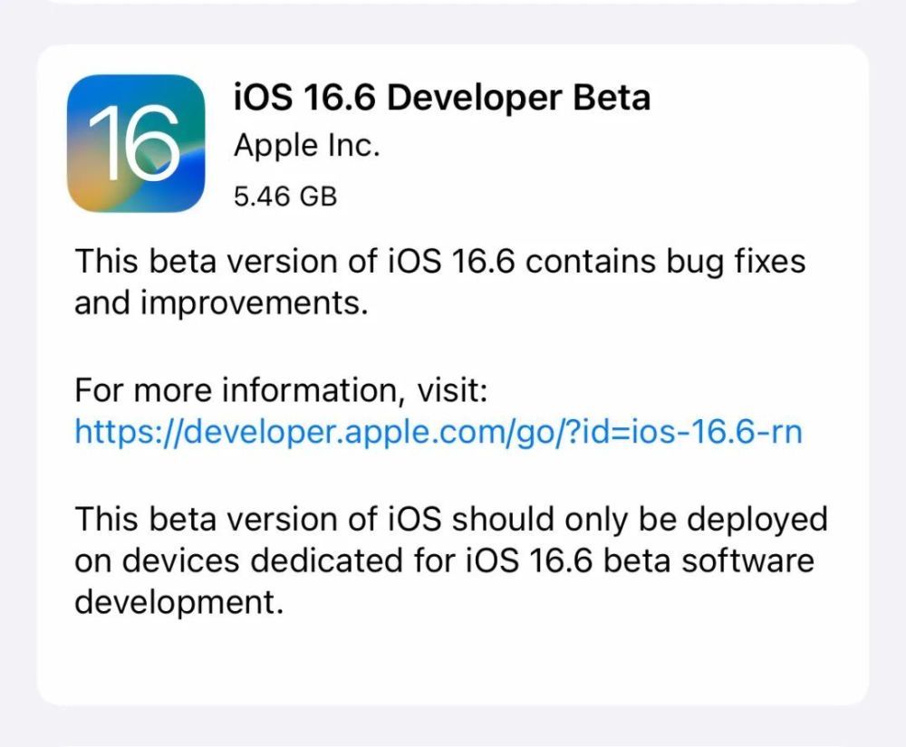 iOS16.6 ׸԰Ƴƻٷб˵²Ʒϼ