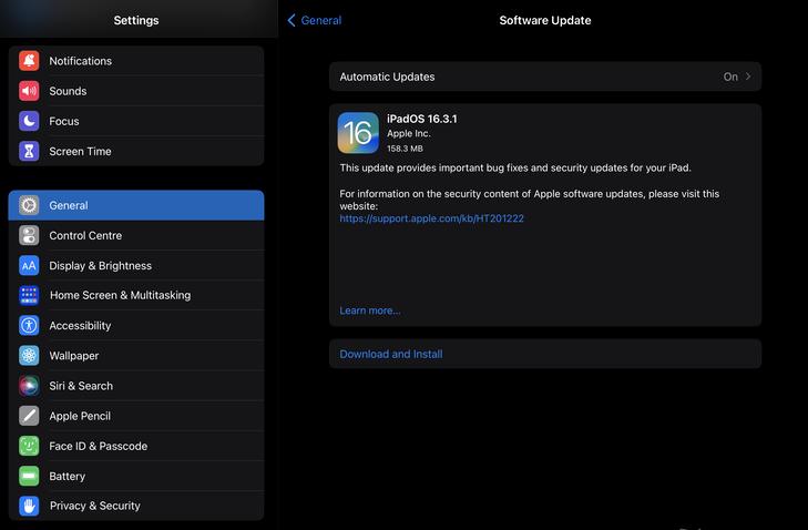 ƻiPadOS16.3.1ʽ淢Σ