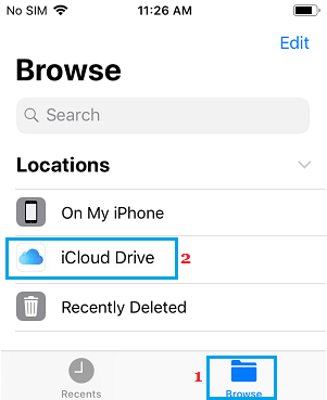  iPhone ļӦóϴ iCloud Drive