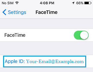 FaceTime Ļϵ Apple ID