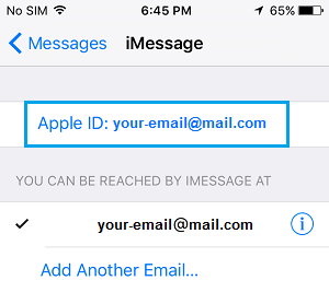iPhone  iMessage Ļϵ Apple ID