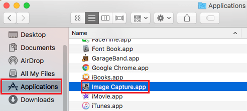  Mac ϴ Image Capture Utility