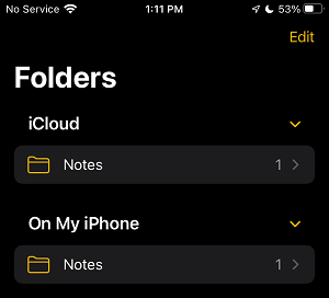 iCloud ҵ iPhone ϵ Notes ļ