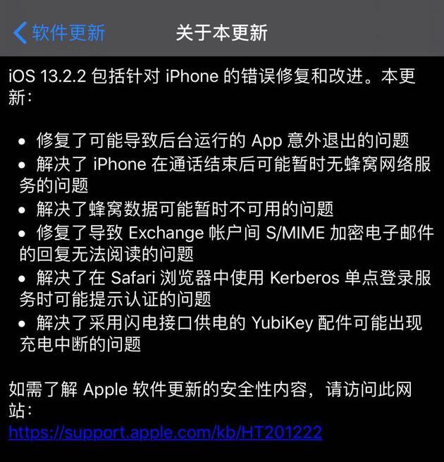 iOS 13.2.2iOS 13.2.2