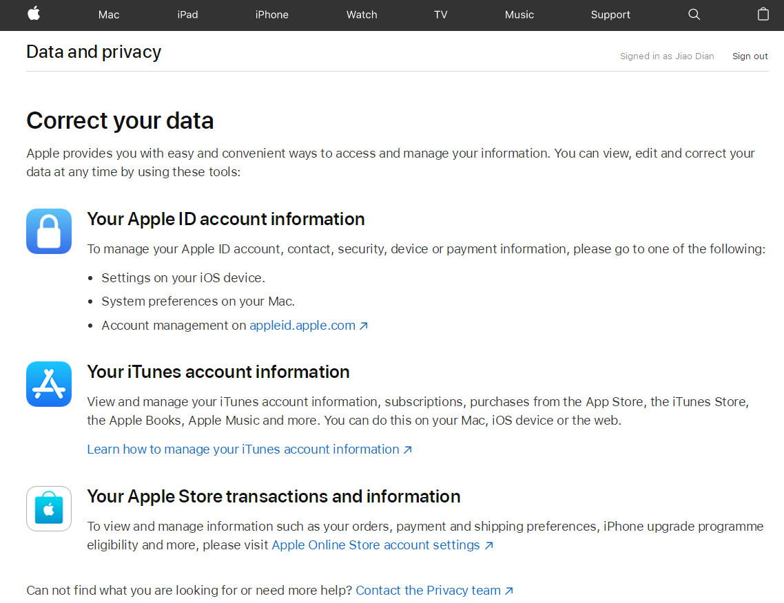 Apple ID ע޸ Apple ID ص˻Ϣ