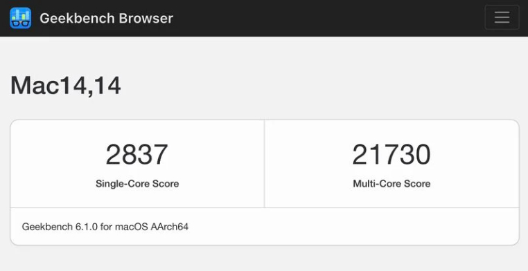 ƻ M2 Ultra оƬ Geekbench 6 ֳܷ¯֤ʵ CPU  20%