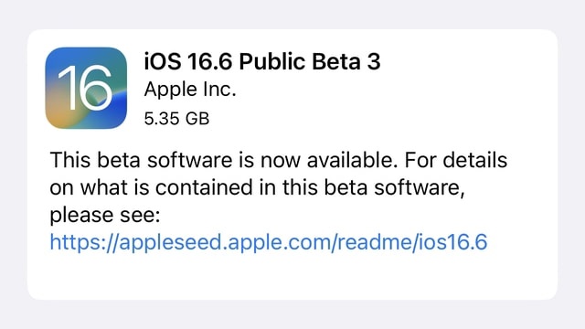 ƻ iOS / iPadOS 16.6  macOS Ventura 13.5  3 