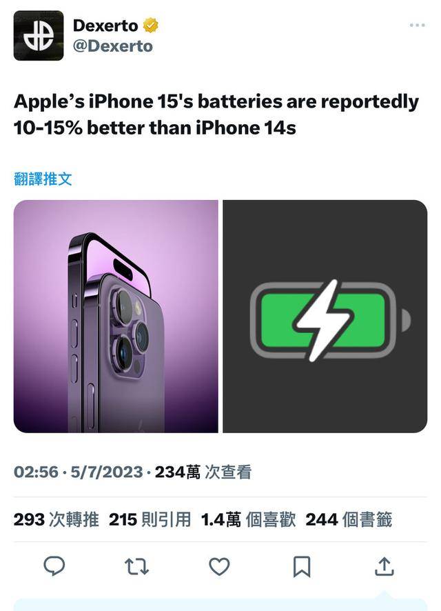 iPhone 15ϸñϳ¯iPhone 14ΪƷ۱ȰԪ