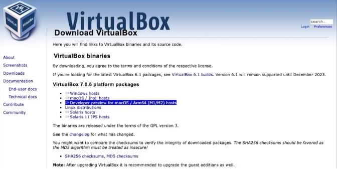 Apple Silicon MacϰװVirtualBox