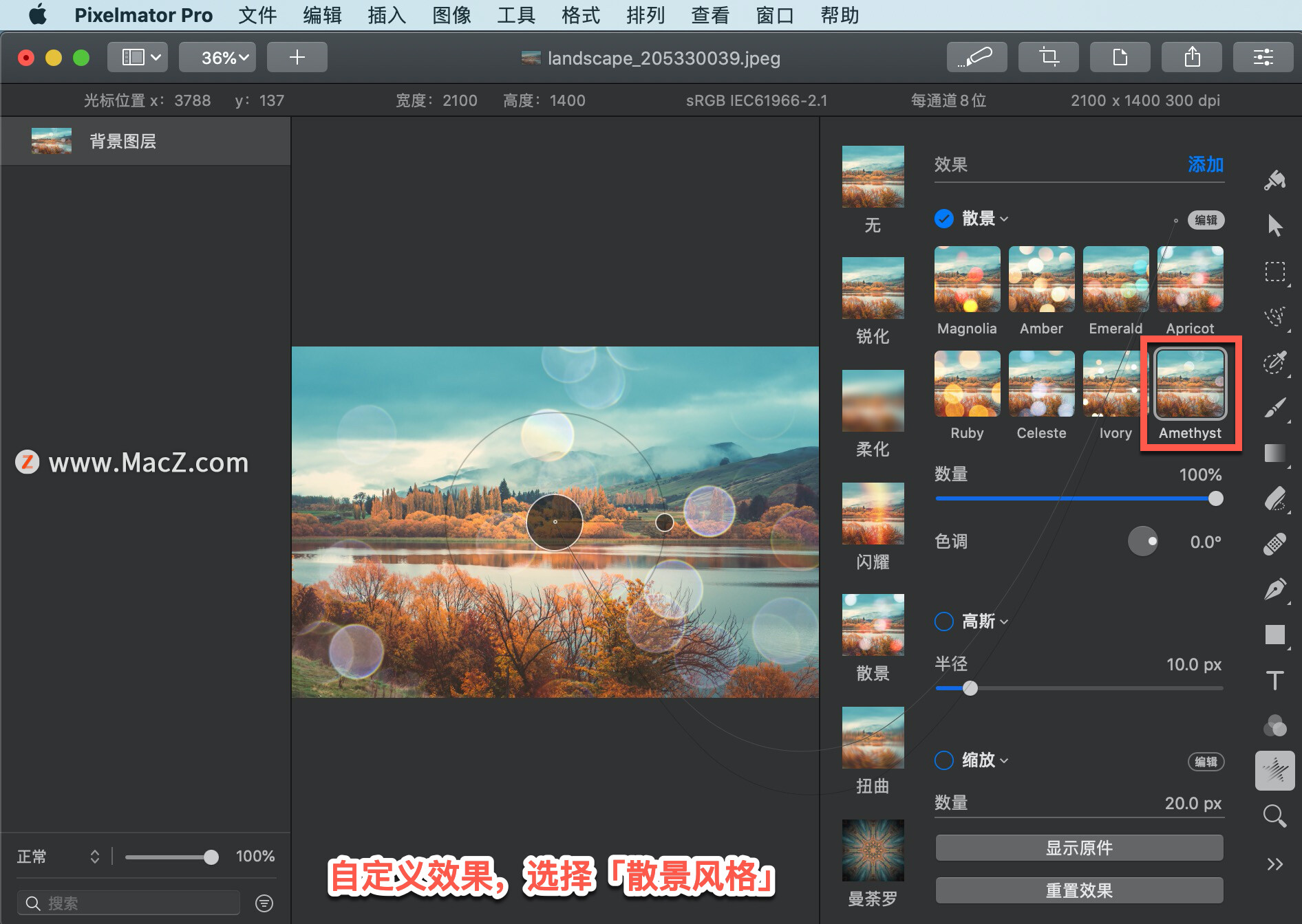 Pixelmator Pro?̡̳133 Pixelmator Pro?Ӧ?ɢЧ