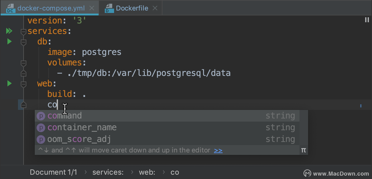 ʹRubyMineеDocker / Docker Compose?