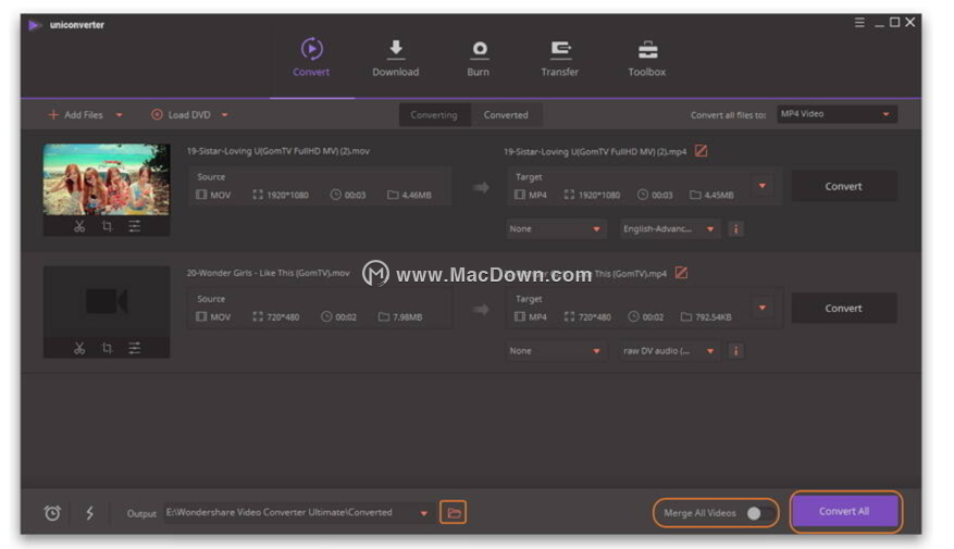 MacνMOVתΪMP4Wondershare UniConverterʹý̳
