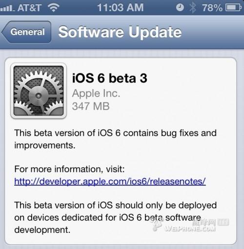 ios6 beta3