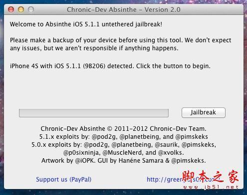 ƻiOS 5.1.1MacԽķ Absinthe 2.0 (ͼĽ̳)Խ