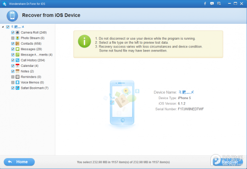 Wondershare Dr.Fone for iOSʹý̳ͼ
