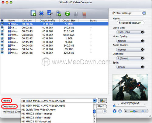 MacXilisoft HD Video Converterʹý̳