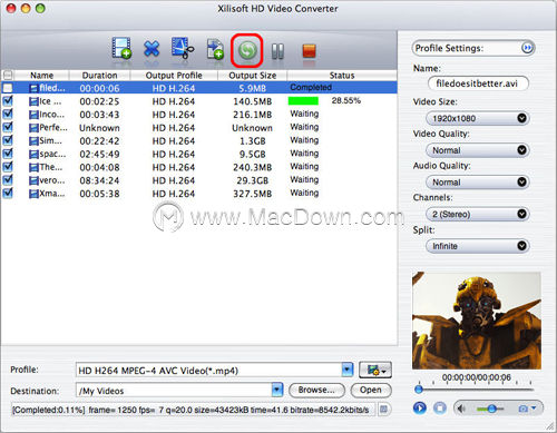 MacXilisoft HD Video Converterʹý̳