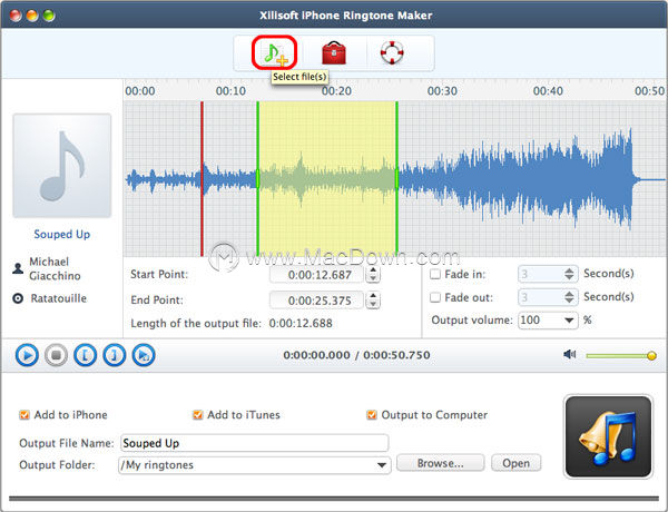 MacXilisoft iPhone Ringtone Makerʹý̳