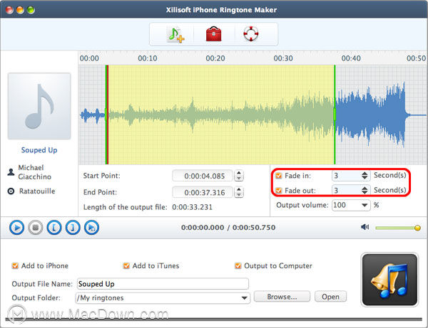 MacXilisoft iPhone Ringtone Makerʹý̳