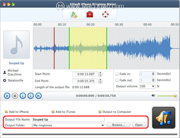 MacXilisoft iPhone Ringtone Makerʹý̳