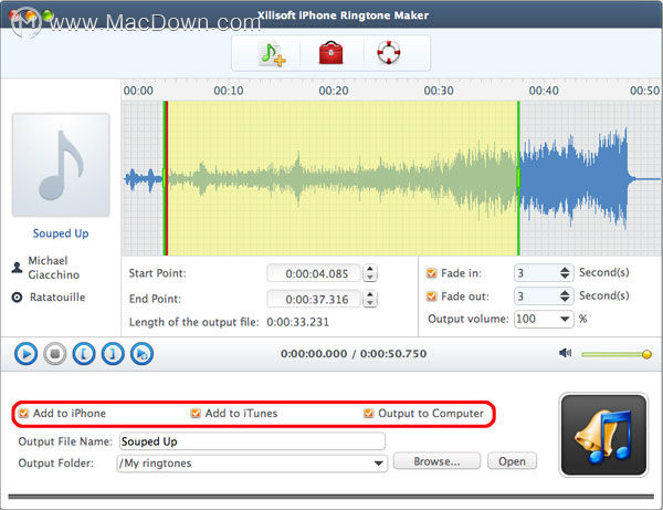 MacXilisoft iPhone Ringtone Makerʹý̳