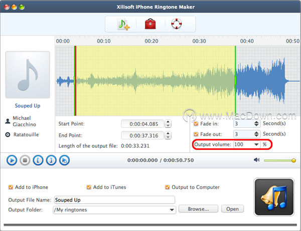 MacXilisoft iPhone Ringtone Makerʹý̳