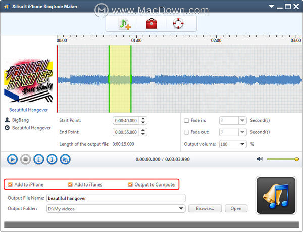ʹiPhone40룿Xilisoft iPhone Ringtone Makerʹý̳