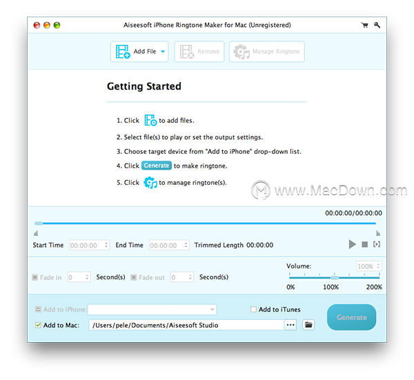 ʹAiseesoft iPhone Ringtone Maker for MacMac