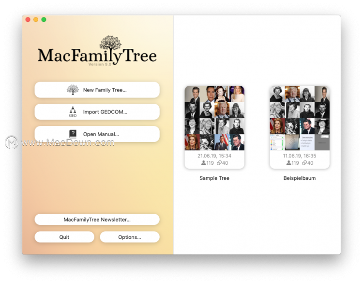 Family Tree MakerлMacFamilyTreeļ