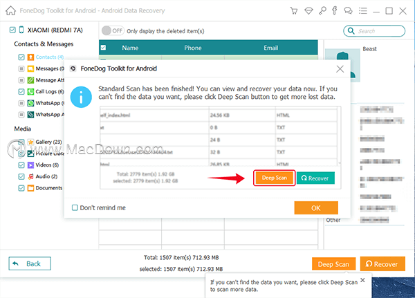 FoneDog Toolkit for AndroidδAndroidָʧļ