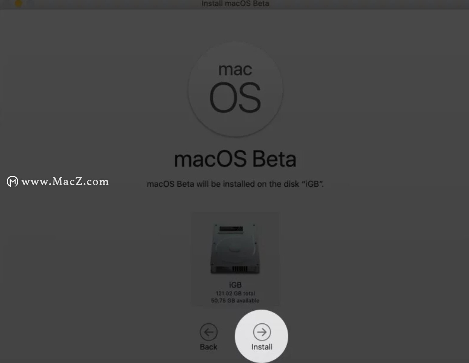 MacmacOS Big Sur Beta 10